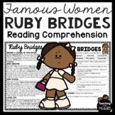 Ruby Bridges Reading Comprehension Worksheet Famous Women 