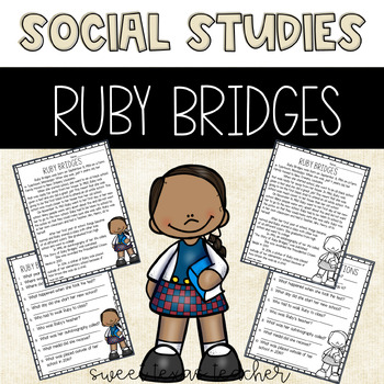 Preview of Ruby Bridges Reading Passage and Assessment
