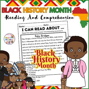 Ruby Bridges / Reading and Comprehension / Black History Month | TPT