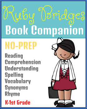 Preview of Ruby Bridges Task Cards Book Companion {Multiple Skills Reading Comprehension}