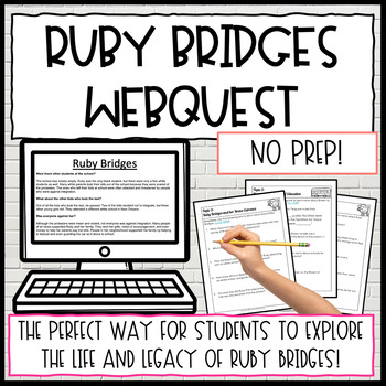 Preview of Ruby Bridges WebQuest | NO PREP Ruby Bridges & Civil Rights Activity