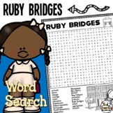 Ruby Bridges Word Search Puzzle Black History Month Word S