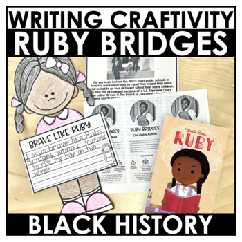 Preview of Ruby Bridges Writing Craft Craftivity Black History Month Women's History