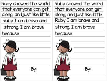 Preview of Ruby Bridges Writing Prompt