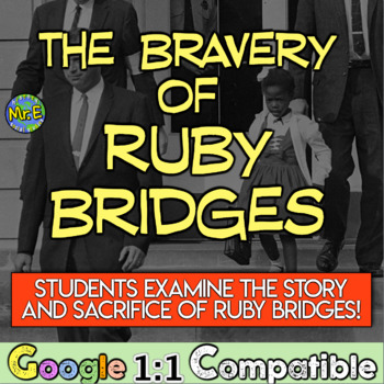 Preview of Ruby Bridges and Civil Rights Movement Student Reading Analysis Activity