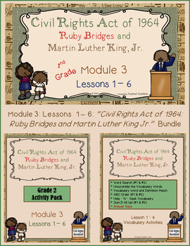 Preview of Ruby Bridges and MLK Jr. PowerPoint & Activity Packet