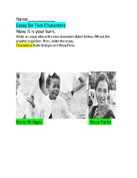 Preview of Ruby Bridges and Rosa Parks  Essay/NJSLA