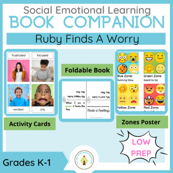 Preview of Ruby Finds a Worry Read A Loud SEL Book companion + Writing Activities