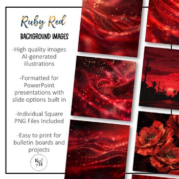 Ruby Red Glittery Background Images for Slide Presentations | PPT, PNG ...