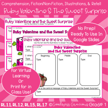 Preview of Ruby Valentine- Central Message, Fiction/Nonfiction, Illustrations, & Comp