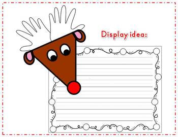 Rudolph Craftivity with Writing Paper by Teaching in Progress | TPT