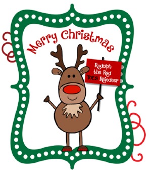 C02 Reindeer Present Sticker Santa Father Christmas Xmas Gift Label 