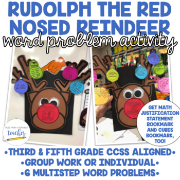 Preview of Rudolph Reindeer Math Activity