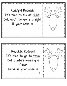 Rudolph! Rudolph! Rhyming Book by Kelly Witt | TPT