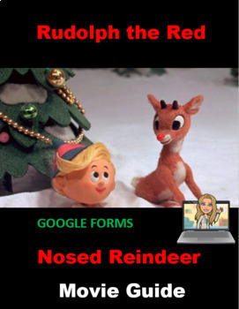 Preview of Rudolph The Red Nosed Reindeer Movie Activity Guide Google Forms Distance