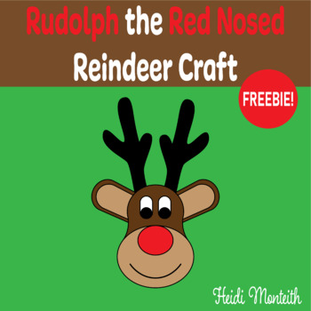 Preview of Rudolph the Red Nosed Reindeer: A Christmas Craft