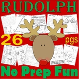 Rudolph the Red-Nosed Reindeer Christmas Fun Worksheets Ma