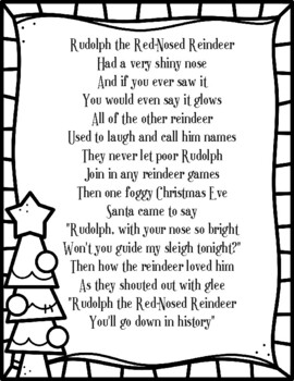 Rudolph Red-Nosed Reindeer Lyrics of Speech Activity