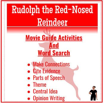 Preview of Rudolph the Red-Nosed Reindeer Movie Guide and Word Search - Christmas
