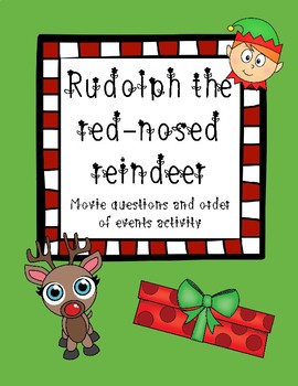 Preview of Rudolph the Red-Nosed Reindeer Movie Questions, appreciation, etc.