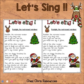 Christmas Reading Activities - Rudolph, The Red-nosed Reindeer By Chez 