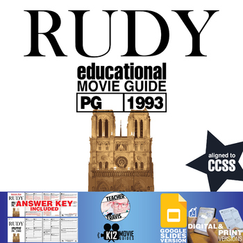 Preview of Rudy Movie Guide | Questions | Worksheet | Google Slides (PG - 1993)