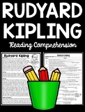 Writer Rudyard Kipling Biography Reading Comprehension Worksheet
