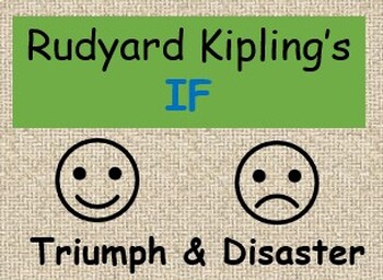 Preview of Rudyard Kipling's If - Reading and Creative Writing