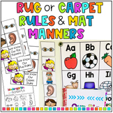 Rug Rules, Mat Manners, Carpet Rules - Reminder Cards, Wor