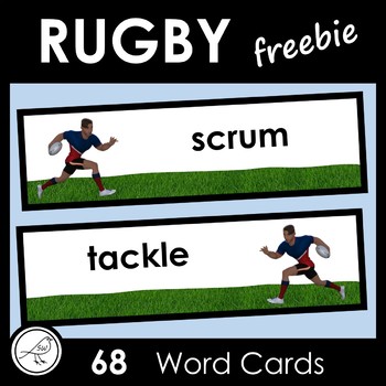 Preview of Rugby Word Cards  -  FREE
