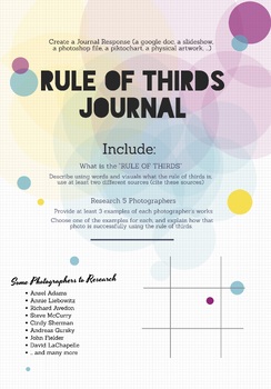 Preview of Rule Of Thirds Journal