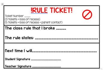Preview of Rule Ticket