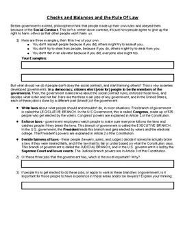 Preview of Basics of U.S. Government (Distance Learning)