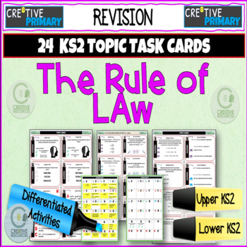 Preview of Rule of Law Task Cards