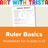 Ruler Basics Art Worksheet