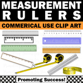 Measurement Clipart Ruler Tape Measure for  3rd 5th Grade 