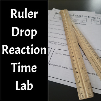 Preview of Ruler Drop Reaction Time Lab (Data Collection & Nervous System)