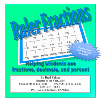 Preview of Ruler Fractions: Helping Students See Fractions, Decimals, and Percent