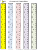 printable rulers quarter inch teaching resources tpt