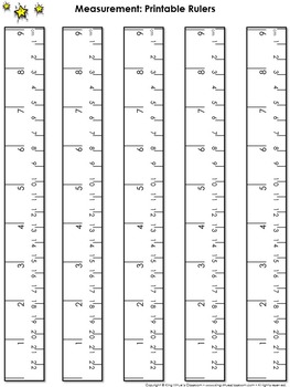 6 inch ruler actual size printable
