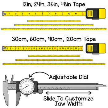 Tape Measure Clip Art, Ruler Clip Art, Digital Measuring Tape, PNG