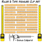 Ruler & Tape Measure Clip Art | Measuring Length