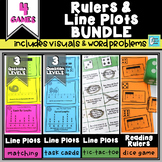 Rulers and Line Plots Centers & Games Bundle