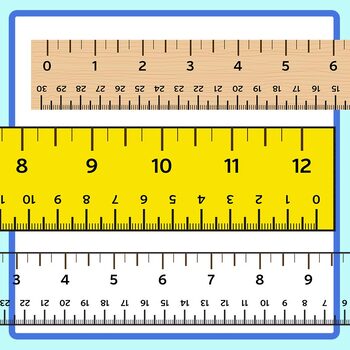 Rulers in Centimeters and Inches Math Manipulatives Clip Art for ...