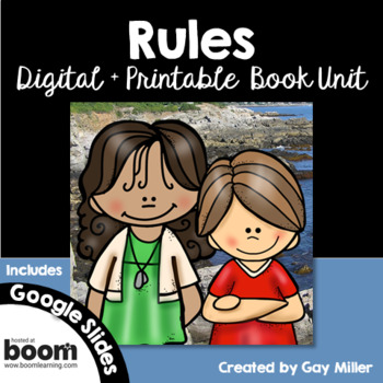 Preview of Rules Novel Study: Printable + Digital Book Unit [Cynthia Lord]