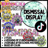 Dismissal Display - Disco Daydream, Colorful Classroom Decor