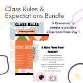 Rules & Expectations Bundle | Back to School | First Week 