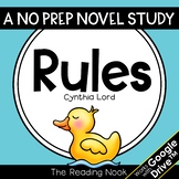 Rules Novel Study | Distance Learning | Google Classroom™