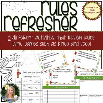 Preview of Rules Refresher: Review classroom rules using fun activities