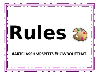 Preview of Rules and Consequence Signs - with emojis and hastags